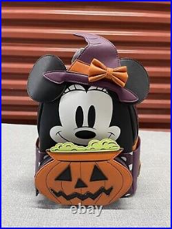 2021 Loungefly x LASR Exclusive Disney Minnie Witch Halloween Mini Backpack