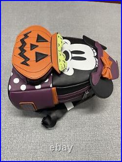 2021 Loungefly x LASR Exclusive Disney Minnie Witch Halloween Mini Backpack