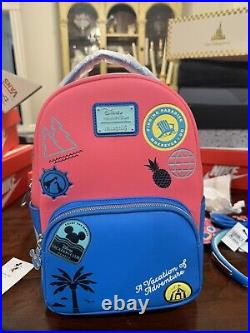 2022 Disney Vacation Club DVC Member Loungefly Neon Backpack And Minnie Ear Set