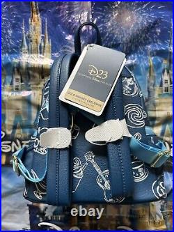 2023 Disney D23 Expo Gold Member Loungefly Exclusive Mini Backpack NWT New