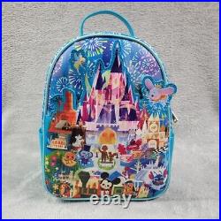 2023 Disney Parks Joey Chou Castle Magic Kingdom Loungefly Backpack