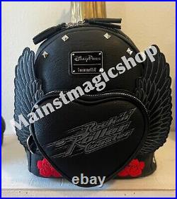 2023 Disney Parks Loungefly Aerosmith Rock'n' Roller Coaster Black Backpack Bag