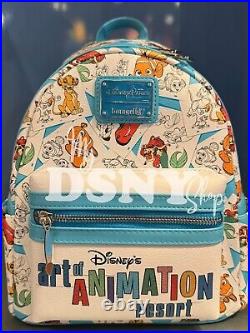 2024 Disney Art Of Animation Resort Little Mermaid Nemo Cars Backpack Loungefly