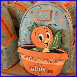 2024 Disney EPCOT Loungefly Flower And Garden Festival Backpack Orange Bird NWT