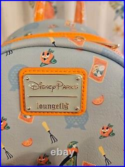 2024 Disney EPCOT Loungefly Flower And Garden Festival Backpack Orange Bird NWT