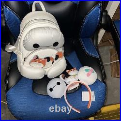 2024 Disney Parks Baymax & Mochi Loungefly Mini Backpack & Ears NWT