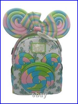 2024 Disney Parks Eats Collection Lollipop Loungefly Backpack & Ears Combo