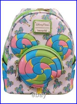 2024 Disney Parks Eats Collection Lollipop Loungefly Backpack & Ears Combo