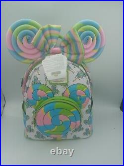 2024 Disney Parks Eats Collection Lollipop Loungefly Backpack & Ears Combo