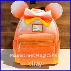 2024 Disney Parks Halloween Candy Corn Loungefly Mini Backpack NWT