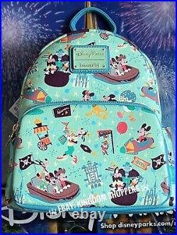 2024 Disney Parks WDW Play In The Parks Mickey Mouse AOP Loungefly Mini Backpack