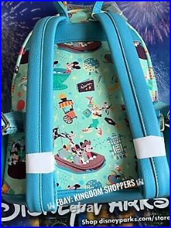 2024 Disney Parks WDW Play In The Parks Mickey Mouse AOP Loungefly Mini Backpack