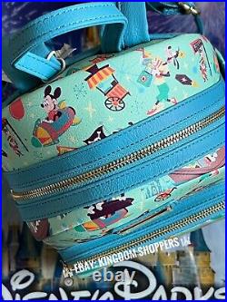 2024 Disney Parks WDW Play In The Parks Mickey Mouse AOP Loungefly Mini Backpack