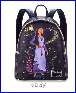 3pc Loungefly Disney Parks WISH Asha Star Backpack + Wallet + Mouse Ear Headband