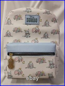 Bioworld Disney Dumbo Pastel Allover Print Mini Backpack BRAND NEW