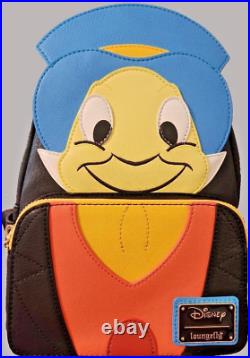 Brand New Loungefly Disney Jiminy Cricket Cosplay Mini Backpack