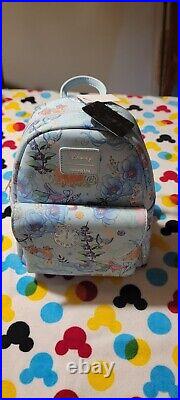 Cinderella Backpack Disney Loungefly floral glass slipper carriage Minnie Mickey