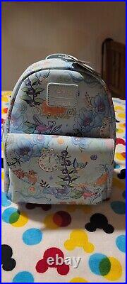 Cinderella Backpack Disney Loungefly floral glass slipper carriage Minnie Mickey