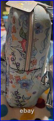 Cinderella Backpack Disney Loungefly floral glass slipper carriage Minnie Mickey