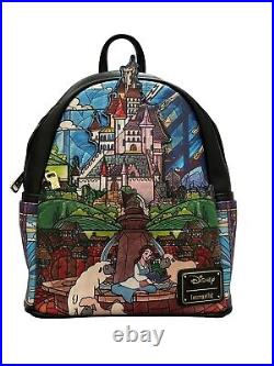 Collectible Loungefly Disney Beauty And The Beast Backpack 3D castle