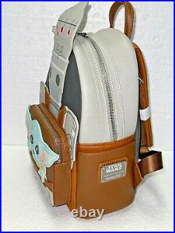 DISNEY Loungefly Mini Backpack- MARVEL MANDALORIAN THE CHILD SDCC Limited Ed