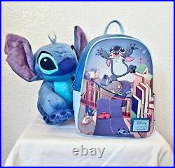 DiSNeY LoUnGeFLy? STITCH BADNESS LEVEL BACKPACK & PLUSH / SEE DESCRIPTION NWT