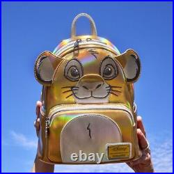 Disney100 Limited Edition Exclusive Platinum Simba Cosplay Mini Backpack