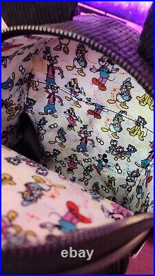 Disney 100 Coudouroy Black Minnie Loungefly Backpack NWOT