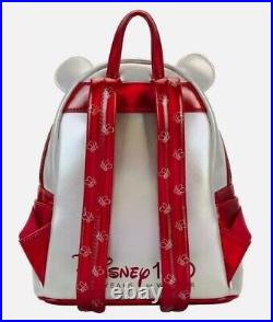 Disney 100 Limited Edition Exclusive Platinum Winnie Mini Backpack and Wallet