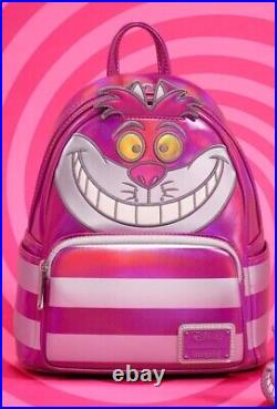 Disney 100 Limited Platinum Alice In Wonderland Cheshire Cat Loungefly Backpack