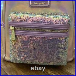 Disney 50th Anniversary EARidescent Iridescent Loungefly Pink Backpack Sequins