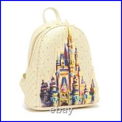 Disney 50th Anniversary Set Of Cinderella Castle Loungefly Backpack & Headbband