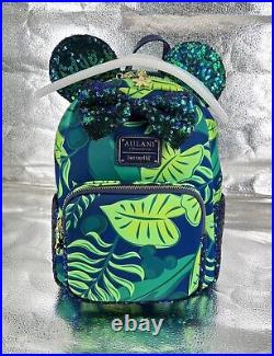 Disney Aulani Loungefly Sequin Paradise Vibes Mini Backpack Exclusive Hawaii