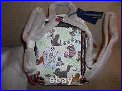 Disney Cats Sketch Dooney & Bourke Compact Backpack Nwt New 2021