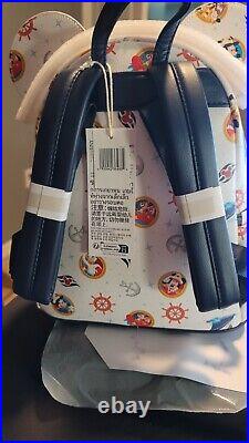 Disney Cruise Line DCL Ship Wish Mickey Minnie Backpack Bag Loungefly New