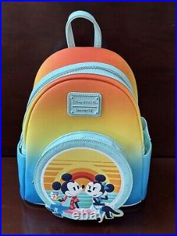 Disney Cruise Line Loungefly Mini Backpack Minnie Mickey Mouse DCL Logo NWT