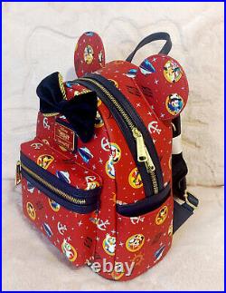 Disney Cruise Line Red AOP Mini Backpack Loungefly Amazon Exclusive