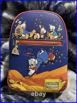 Disney DUCKtales Duck Tales Coin Scrooge Mini Backpack By Loungefly