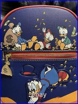 Disney DUCKtales Duck Tales Coin Scrooge Mini Backpack By Loungefly