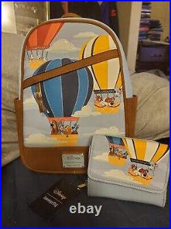 Disney Dogs Air Balloon mini backpack with wallet Lady And The Tramp