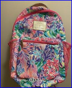 Disney Lilly Pulitzer Dreamin Backpack Minnie Mouse Daisy Castle Pink NEW! 2024