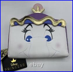 Disney Loungefly Beauty & The Beast Mrs Potts and Chip Backpack & Wallet BNWT