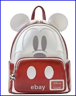 Disney Loungefly Mickey Mouse Limited Edition Platinum Collection Backpack 100