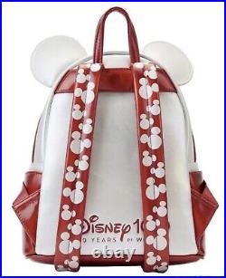 Disney Loungefly Mickey Mouse Limited Edition Platinum Collection Backpack 100