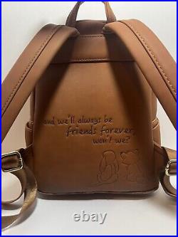 Disney Loungefly Mini Backpack The Fox and The Hound Leather USED