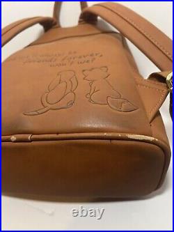 Disney Loungefly Mini Backpack The Fox and The Hound Leather USED