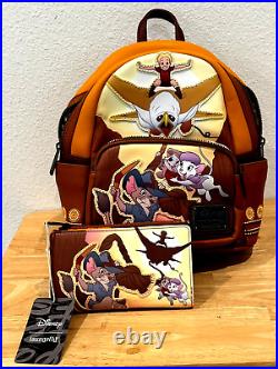 Disney Loungefly Rescuers Down Under Mini Backpack & Wallet Set Issue Read