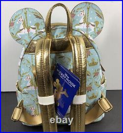 Disney Loungefly WDW 50th Mickey Main Attraction Carousel Mini Backpack NWT