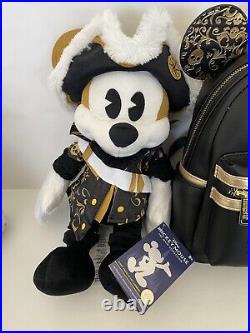 Disney MICKEY Main Attraction Pirates Caribbean Loungefly Backpack Plush Pin Key