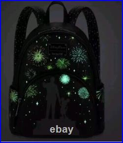 Disney Mickey Mouse Firework Glow Collectible Light-Up Loungefly Mini Backpack